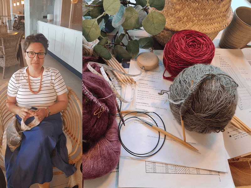 Strikkehjelp med Céline